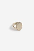 Topshop *gold Oval Shaped Ring