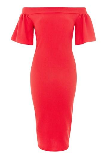 Topshop *mini Bardot Dress By Oh My Love