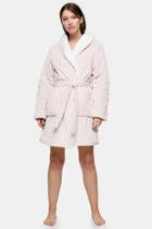 Topshop Pink Corduroy Textured Dressing Gown