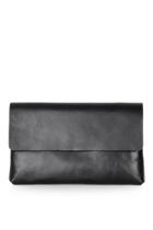 Topshop Clean Leather Clutch
