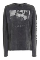 Topshop *kurt Cobain Long Sleeve T-shirt By And Finally