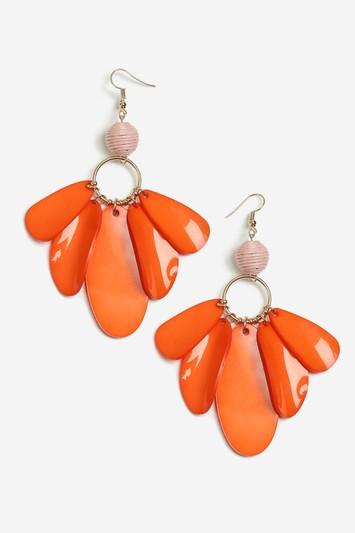 Topshop Perspex Petal Loop Earrings