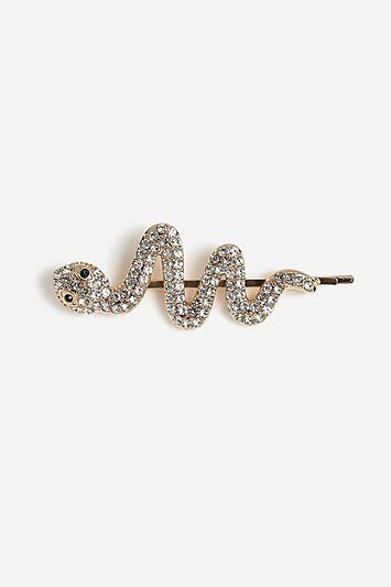 Topshop *mega Rhinestone Snake Hair Slide