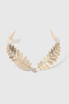 Topshop Engraved Leaf Back Headband