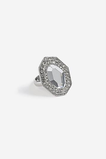 Topshop *octagon Stone Ring