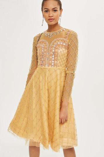 Topshop *embellished Dress By Starry Eyed