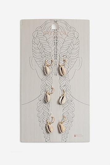 Topshop *conch Shell Hair Rings