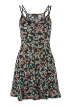 Topshop Spot & Floral Print Swing Dress