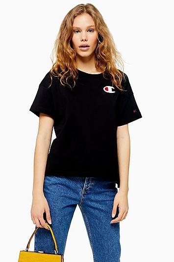 Logo Crop T-shirt By Champion