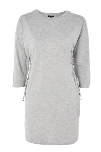 Topshop Lace Up Side Tunic Dress