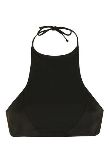Topshop High Neck Halter Bikini Top