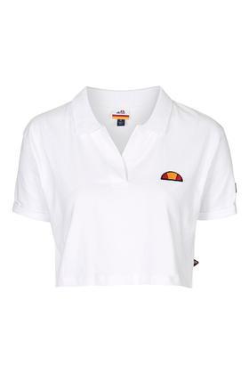 Topshop Cropped Polo Tee By Ellesse