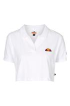 Topshop Cropped Polo Tee By Ellesse