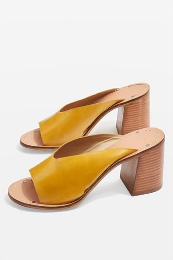Topshop Netty Block Heel Mule Sandals