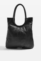 Topshop Premium Leather Oversized Tote Bag