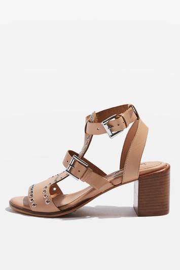 Topshop Vienna Eyelet Mid Sandals