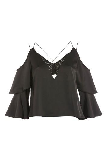 Topshop Tall Double Sleeve Lace Camisole Top