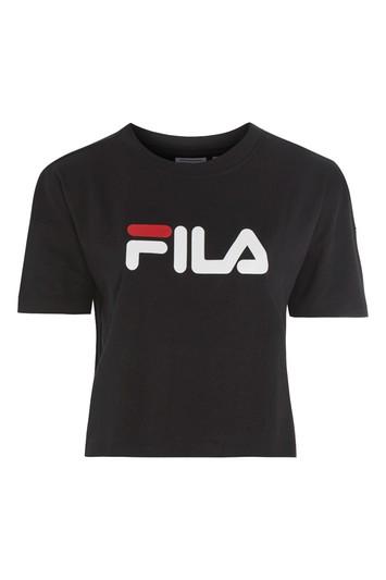 Topshop Exclusive Logo Crop T-shirt By Fila