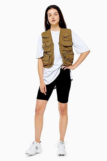 Topshop Black Plain Cycling Shorts