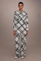 Topshop *giant Check Leg Trousers By Boutique