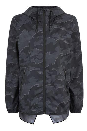 Topshop Camo Wrap Back Jacket By Ivy Park