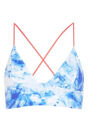 Topshop Marble Reversible Bikini Crop Top
