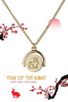 Topshop Year Of The Rabbit Ditsy Necklace