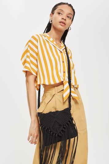 Topshop Black Cross Body Bag