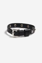 Topshop Black Studded Watch Strap Bracelet