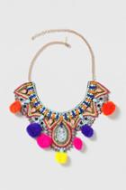 Topshop Statement Festival Pom-pom Necklace