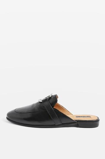 Topshop Kokonut Leather Mules