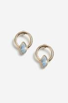 Topshop Oval Stone Circle Studs