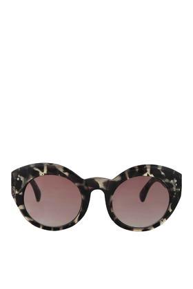 Topshop Cateye Monochrome Sunglasses