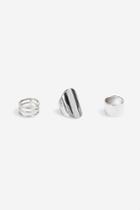 Topshop *chunky Clean Ring Pack