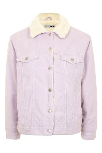 Topshop Moto Borg Oversized Jacket