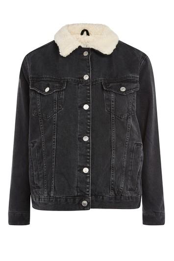 Topshop Petite Oversized Borg Jacket