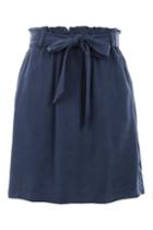 Topshop Petite Paperbag Tie Mini Skirt