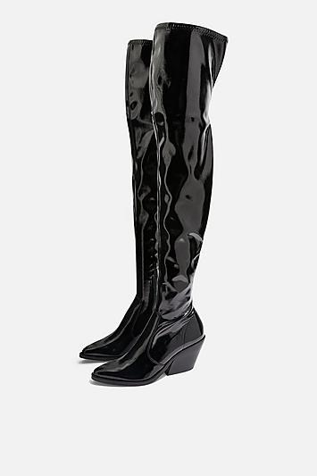 Topshop Bamboo Over The Knee Boots