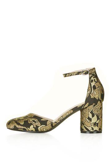 Topshop Jagga Round Heel Mid Shoes