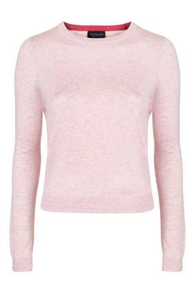 Topshop Ottoman Rib Detail Crew Jumper