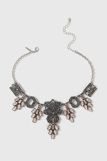 Topshop Statement Petals Choker Necklace