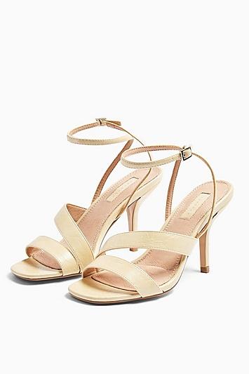 Topshop Nero Ivory Mid Heel Sandals