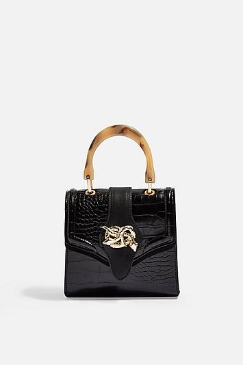 Topshop Twist Snake Cross Body Bag