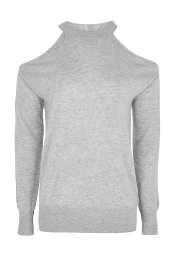 Topshop Tall Cold Shoulder Jumper