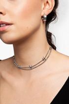 Topshop *double Row Barbed Choker