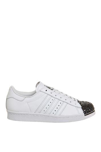 Topshop *superstar 80s Metal Toe Trainer By Adidas Originals