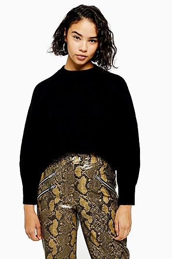 Topshop Petite Black Jumper