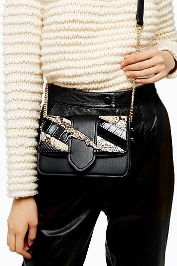 Topshop Leap Leopard Cross Body Bag