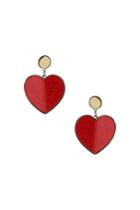 Topshop Glitter Heart Earrings