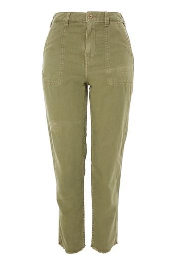 Topshop Khaki Utility Trousers